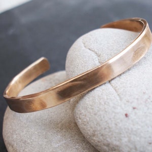 Simple Bronze Bracelet, 8th or 19th Anniversary Gift