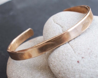 Simple Bronze Bracelet, 8th or 19th Anniversary Gift