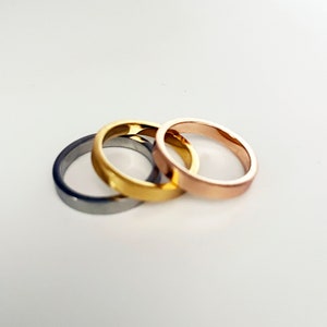 Stacking Rings, Mix and Match, Rose Gold, Gold and Silver Ring Bands image 9