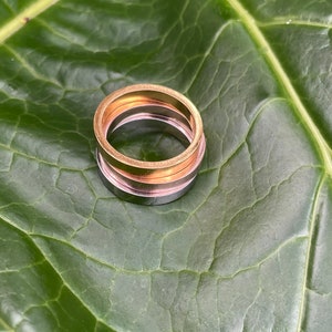 Stacking Rings, Mix and Match, Rose Gold, Gold and Silver Ring Bands image 3