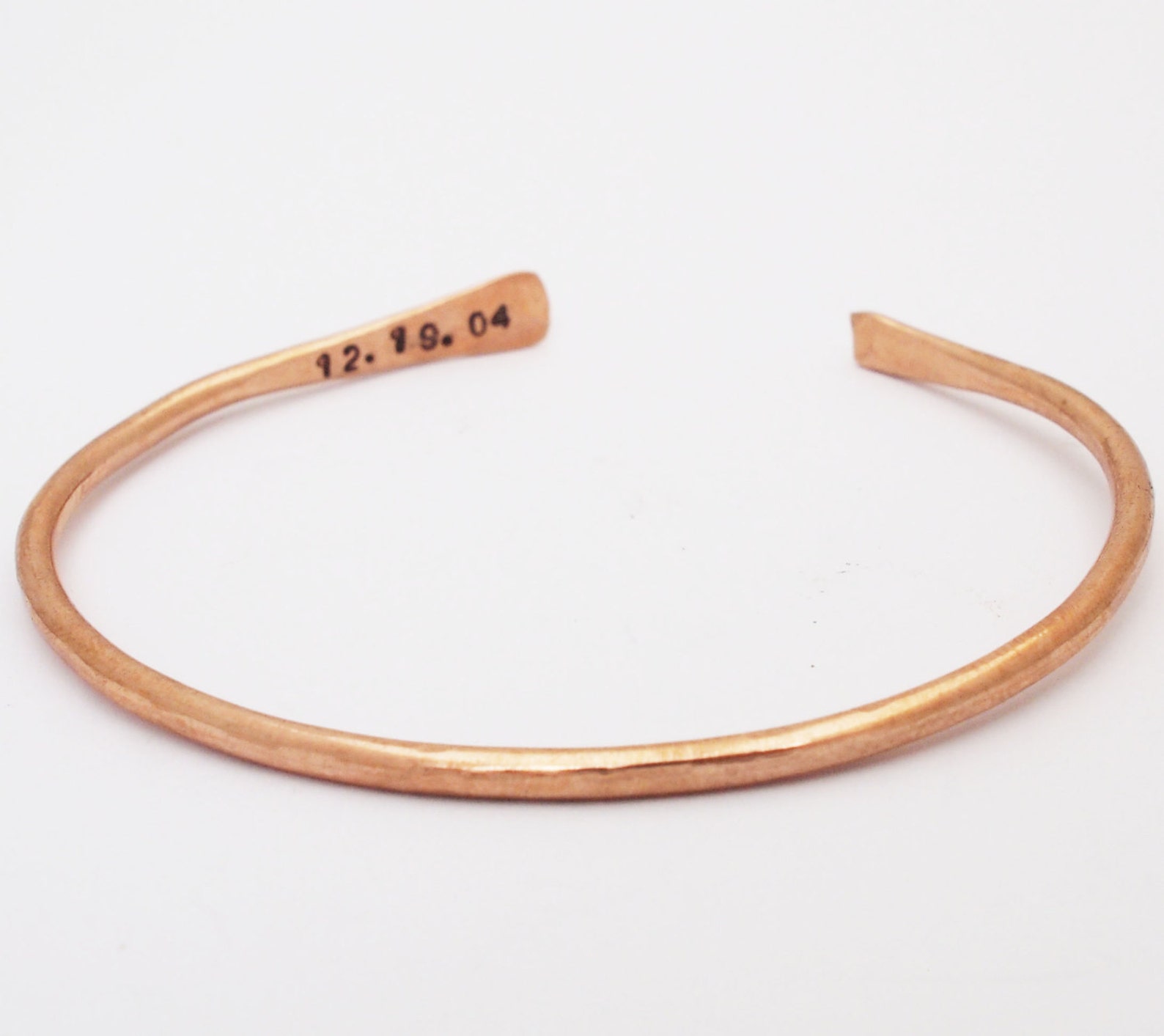 Bronze Bracelet 8th Anniversary Gift Personalized Anniversary Etsy