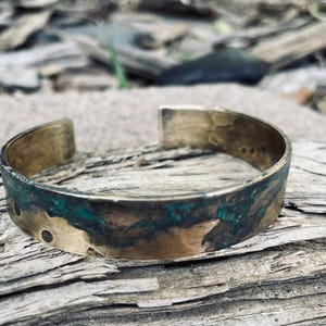 Bronze Anniversary Bracelet, Bronze Gift for Partner, Rustic Bronze Bracelet, Unique Bronze Gift, 8th Anniversary Present, 19th Year Gift