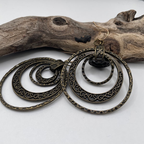 Bronze Earrings Etsy
