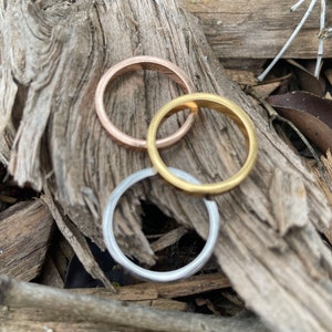 Stacking Rings, Mix and Match, Rose Gold, Gold and Silver Ring Bands image 7