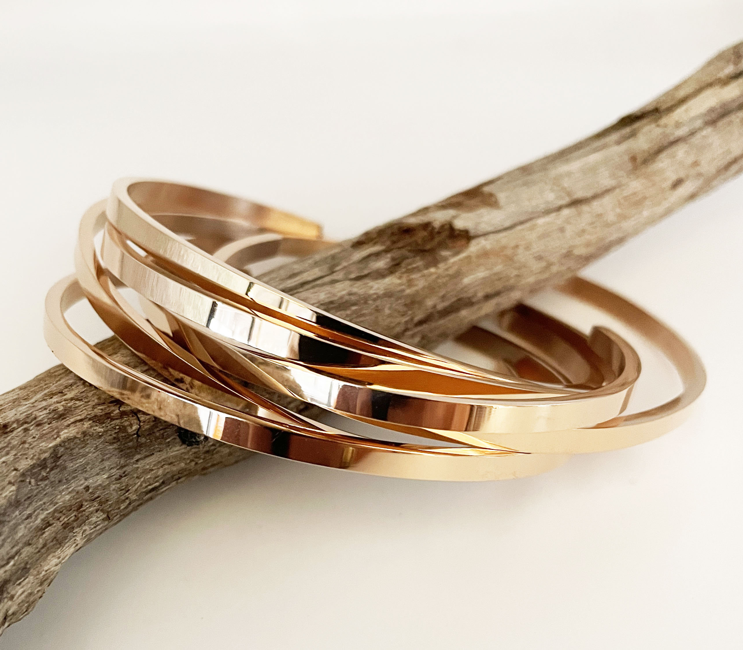 Rose gold cuff bracelet paparazzi deals