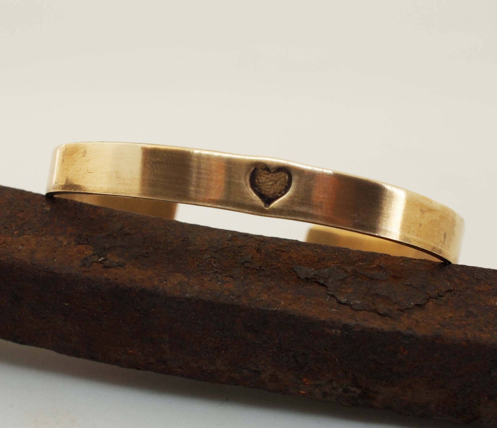 Bronze Anniversary Bracelet Men's Bronze Cuff With Etsy