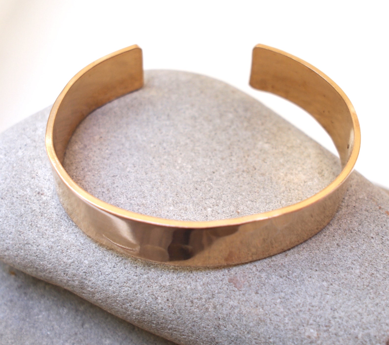 Simple Bronze Cuff Bronze Anniversary Gift Bronze Jewelry Etsy