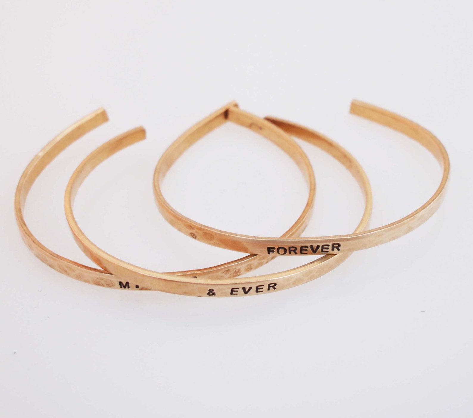 Bronze Anniversary Bracelets Forever and Ever My Love 8th Etsy