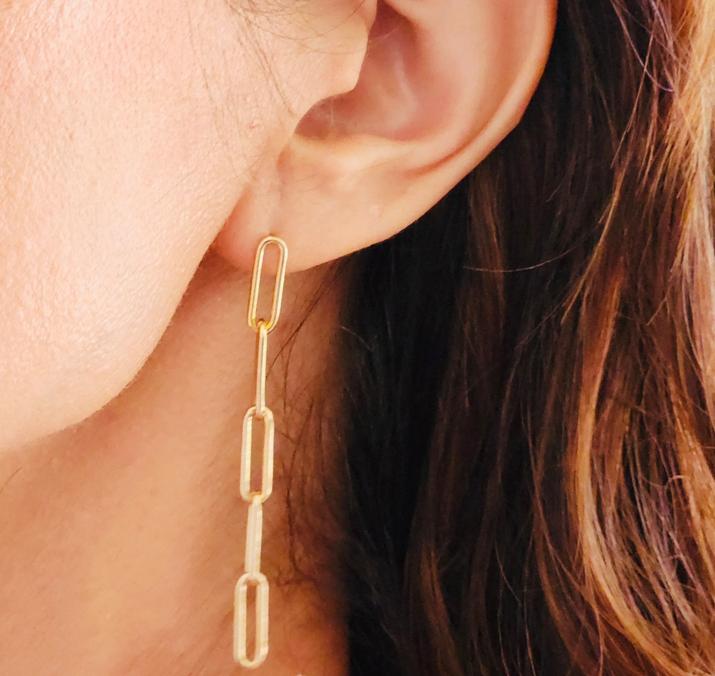 [RECTO] / ☆ 25SS IBIZA FORMICA DROP CLIP EARRINGS / GOLD Drop Earrings, Sterling Silver and 14K Gold Filled Two Toned