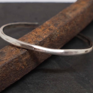 Men&#39;s Silver Cuff, Oxidized Silver Bracelet, Men&#39;s Silver Bracelet, Distressed Silver Cuff.