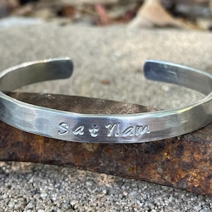 Sat Nam Bracelet, Kundalini Yoga Jewelry, Custom Mantra Jewelry, Personal Mantra Bracelet, Personalized Mantra Bracelet,Naam Karan Ceremony