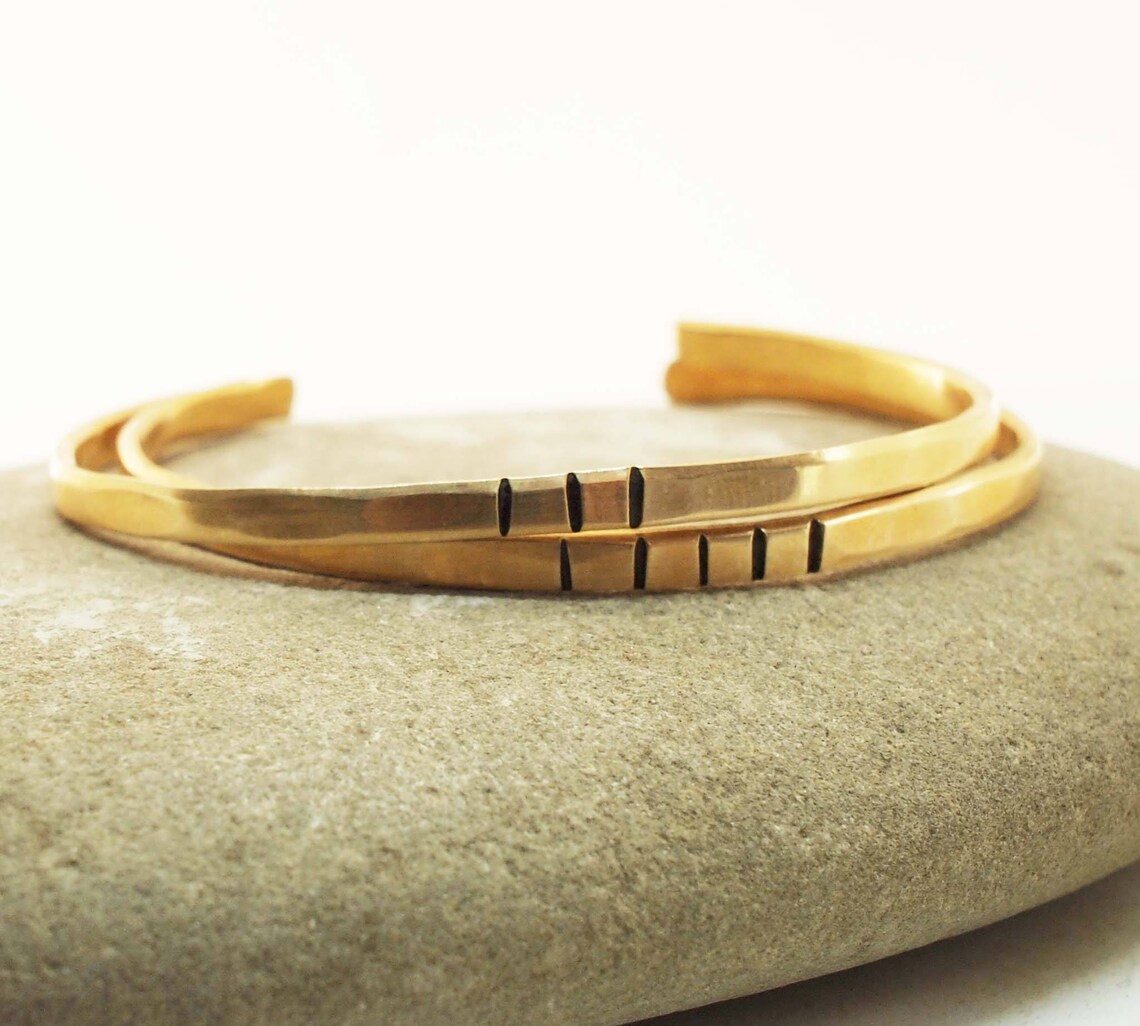 Bronze Anniversary Bracelets 8th Anniversary Gift Bar Etsy