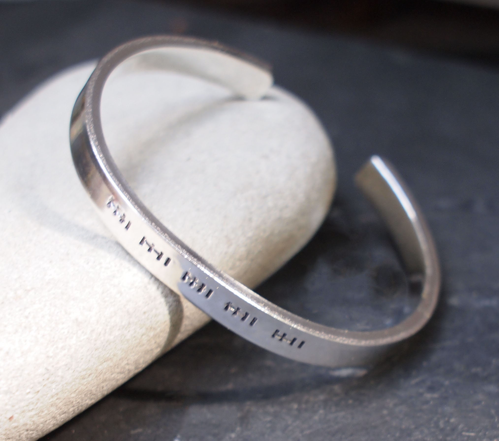 Silver Anniversary Tally Mark Bracelet, 25th Anniversary