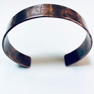 Compass Bracelet, You Are My True North Cuff, Copper Anniversary Gift image 8