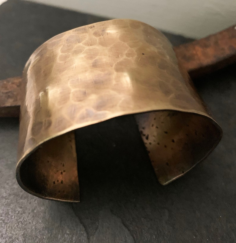 Wide Bronze Cuff with Dark Patina, Bronze Anniversary Gift, 8th Wide Bronze Cuff with Dark Patina, Bronze Anniversary Gift, 8th