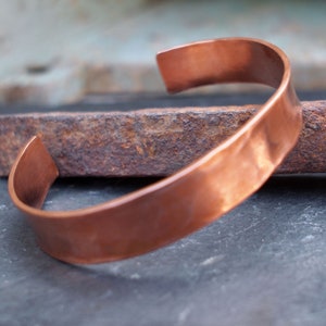 Ladies Copper Bracelet, 7th or 22nd Anniversary Gift, Copper Bracelet with Secret Heart image 9