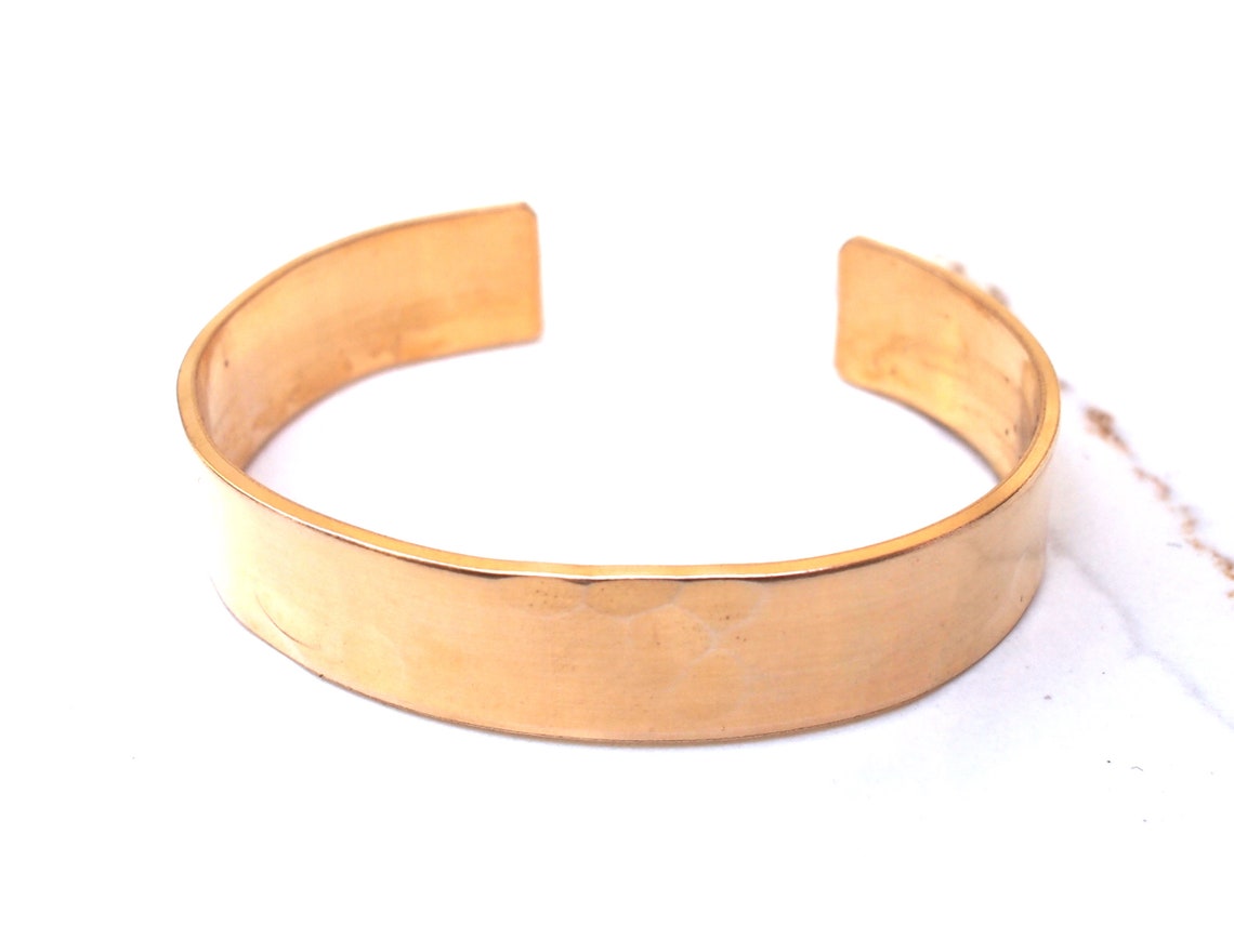 Simple Bronze Cuff Bronze Anniversary Gift Bronze Jewelry Etsy