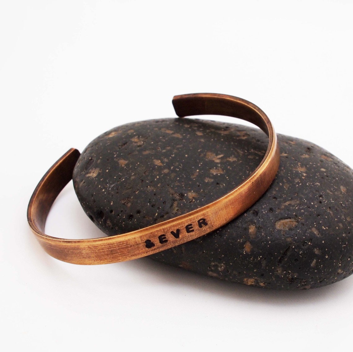 Bronze Anniversary Bracelet 8 Year Gift Forever and Ever Etsy