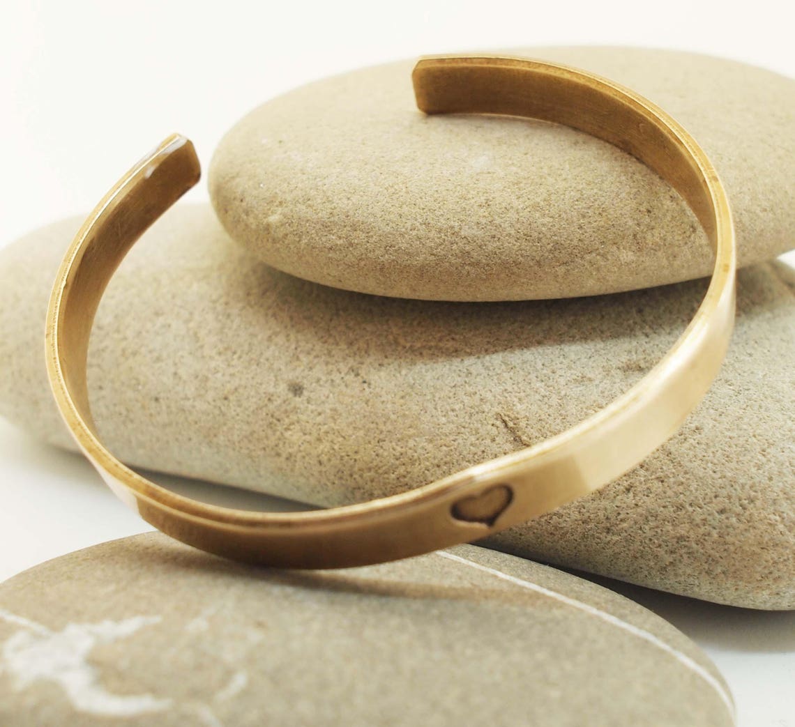 Bronze Anniversary Bracelet Men's Bronze Cuff With Etsy