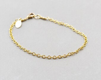 Gold Chain Bracelet, Gold Filled, Everyday Bracelet, Minimalistic