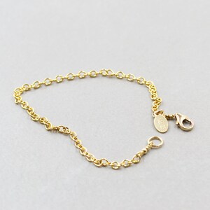 Gold Chain Bracelet, Gold Filled, Everyday Bracelet, Minimalistic image 3