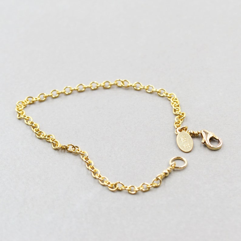 Gold Chain Bracelet, Gold Filled, Everyday Bracelet, Minimalistic image 3
