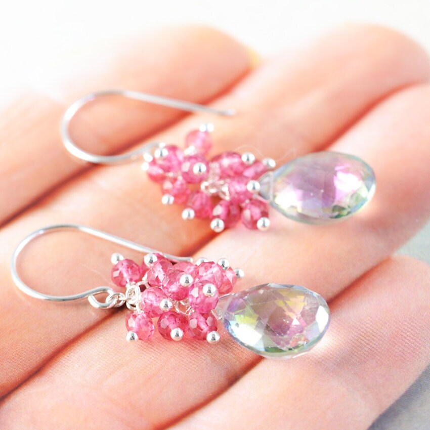 Oculus Strass Clip On Earring in Topaz main image 1
