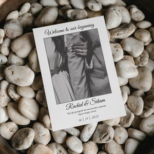 Nikkah Tafelkaarten – Islamitische Bruiloft Place Cards – 9.9 x 21 cm – Digitale Download – Wedding Tafelnummers of Namen – Zelf Printen