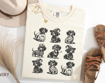Dachshund Halloween Shirt, Dachshund Halloween, Wiener dog, doxie, Dachshund mom, Dachshund fall, Halloween Dachshund Tshirt, Doxie mom Tee