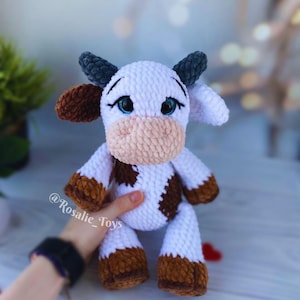 Cow crochet pattern | Amigurumi cow pattern | English PDF pattern | DIY Crochet Toy | Handmade Gift Idea | Animal Crochet Plushie