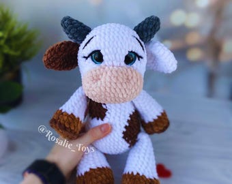 Cow crochet pattern | Amigurumi cow pattern | English PDF pattern | DIY Crochet Toy | Handmade Gift Idea | Animal Crochet Plushie