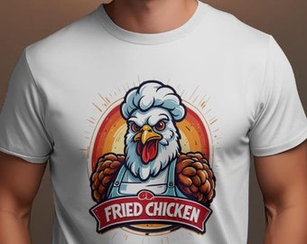 Fried Chicken Beefy-T®  Short-Sleeve T-Shirt / food gift  / Christmas gift / Birthday gift / funny t-shirt / fried chicken gift