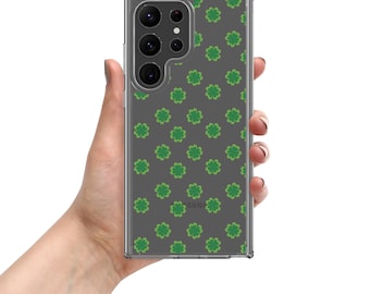 Shamrock / Clover / St Patrick's Day Clear Case for Samsung® S10 S20 S21 S22 S23 S24 / Ultra / Plus