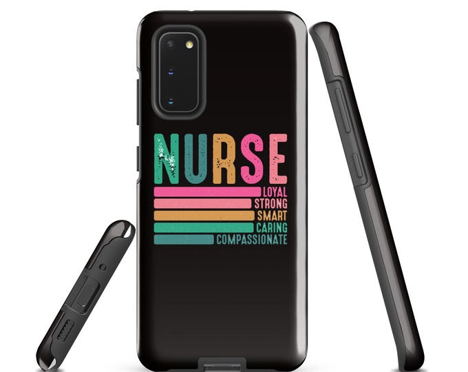 Featured listing image: Nurse Samsung® Galaxy Case / Tough Protective Case for RN LPN / Retro Nurse Gift for Galaxy S25 S24 S23 S22 S21 S20 S10 Ultra / Plus