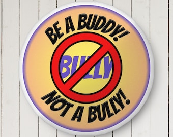 Be A Buddy Not A Bully Custom-shaped pillow / back to school / be kind / kids pillow / kids room decor / Christmas gift