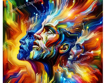 Tripping the Light Fantastic #2 – Vibrant Digital Wall Art of Energy, Consciousness, and Motion
