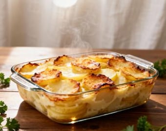 Aunt Enna's Scalloped Potatoes Recipe - Cheesy Potato Side Dish Digital Download - Printable Recipe Card 3 Pack - Classic Comfort Food