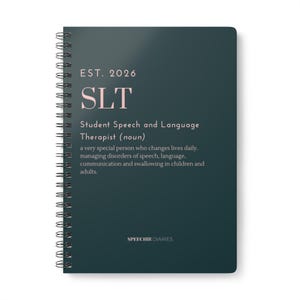 2026 Student Speech Therapist A5 Softcover Notebook - Journal for Practitioners, Therapist Gift, Staying Organised