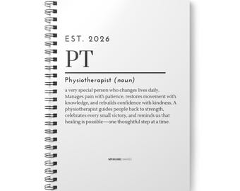 Physiotherapist 2026 A5 Softcover Notebook - Journal for Practitioners, Therapist Gift, Staying Organised