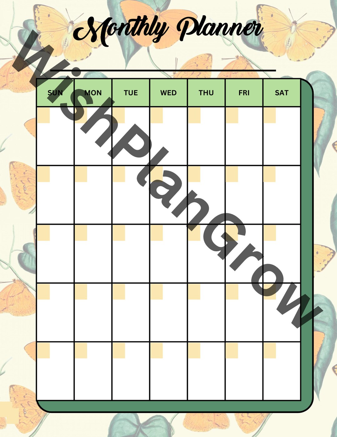 Planner Without Data Printable Planner Pages no Dates - Etsy