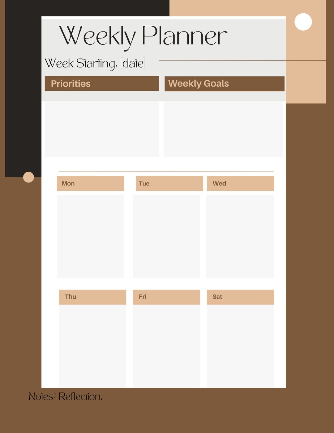 Efficient Days: Digital Planning Template for Organized Living - Etsy