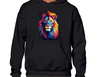 Neon Lion Unisex Heavy Blend Hooded Sweatshirt