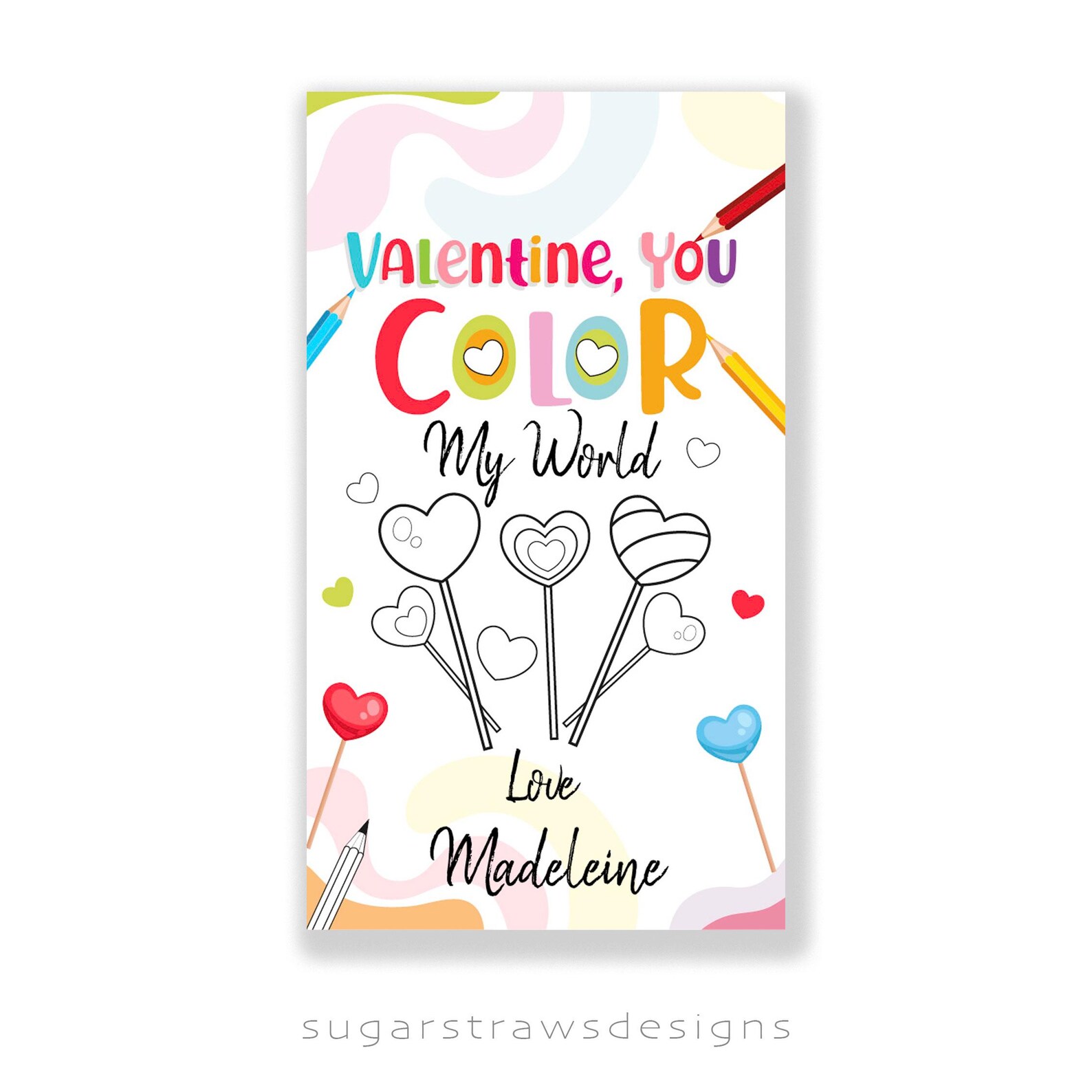 Editable Valentine Gift Tag Kids Valentines Day Gift Tag School ...