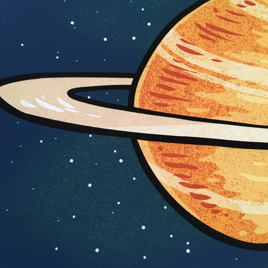 Saturn With a BUTT Signed Print - Etsy