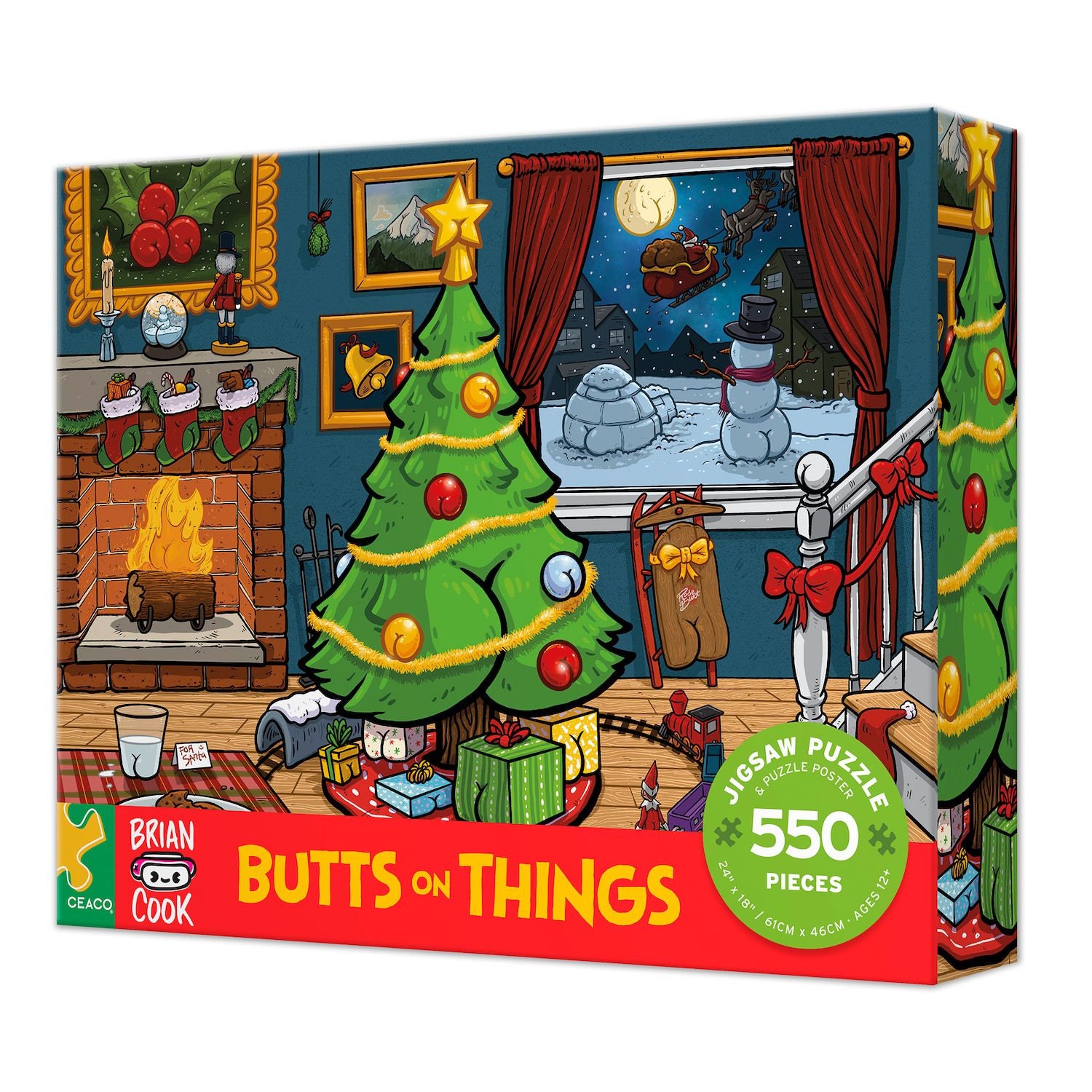  Butts on Things: Designer Playing Cards (Poker Deck) by Brian  Cook Art : Toys & Games