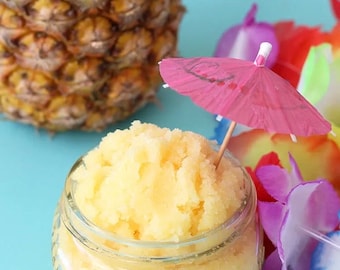 Pineapple Whipped Body Scrub: Vegan Exfoliating Sugar Scrub