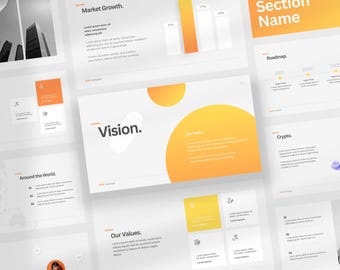Minimalist & Modern Customizable Business Powerpoint Presentation Slide Templates for Canva and Powerpoint