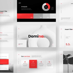 Modern Pitch Deck and Slide Presentation Template for Canva and Powerpoint