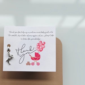 Stork baby badge charm, L&D, mom/baby, NICU nurse gift, baby shower charm