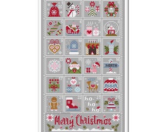 Christmas Advent Cross Stitch Pattern